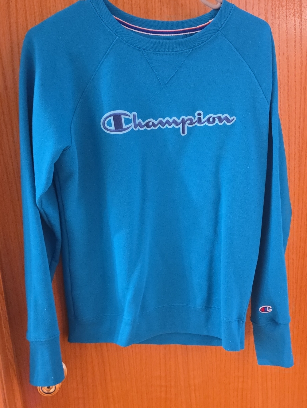 Champion Men's Bright Teal Crewneck Sweatshirt